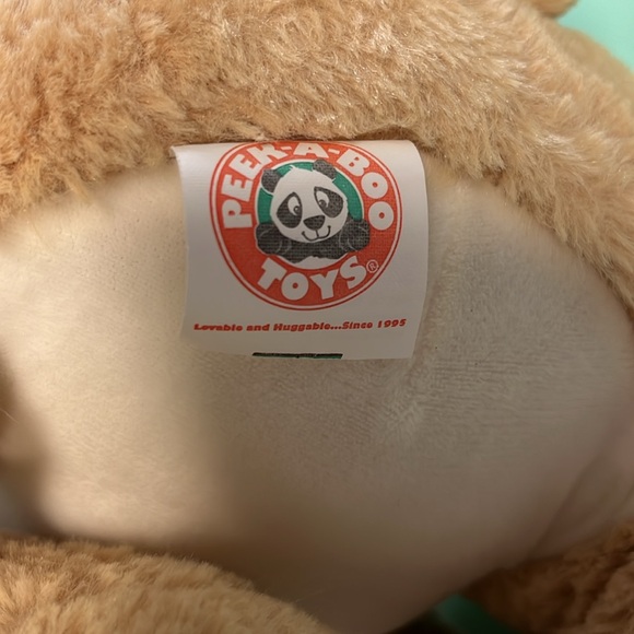 Peek-A-Boo Toys Plush Stuffed Pug Dog with Red Collar, Size 13”, Kid plush toy - Picture 6 of 8